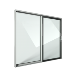 FIN-Slide Slim-line Cristal 156 Aluminium-Kunststof