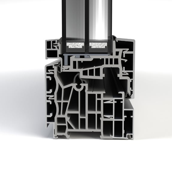 Aluminium frame profile with high sealing properties