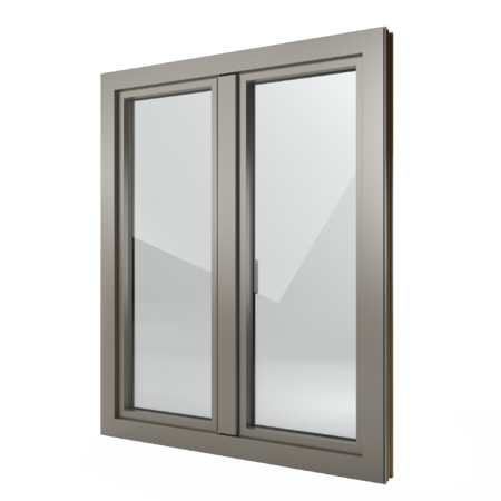 FIN-Window Step-line 77+8 Aluminium-Kunststoff