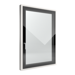 FIN-Window Slim-line Cristal C 90+8 aluminium-PVC
