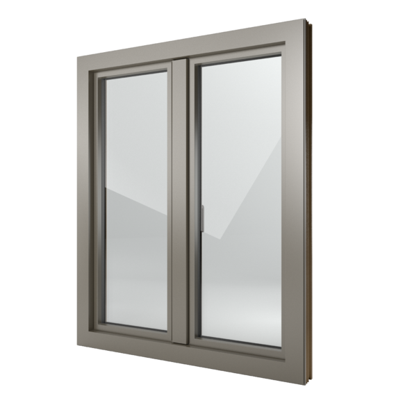 FIN-Window Step-line N 90+8 aluminium-PVC
