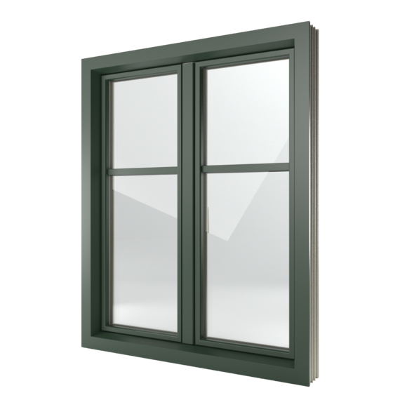 FIN-Window Classic-line 124+3 Alluminio-PVC