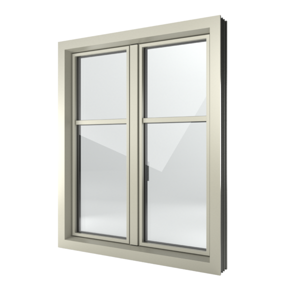 FIN-Window Slim-line 124+3 Aluminium-Kunststoff