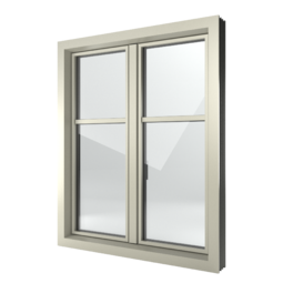 FIN-Window Slim-line 124+3 Alluminio-PVC