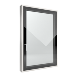 FIN-Window Slim-line Cristal 124+3 Aluminium-Kunststoff