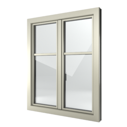 FIN-Window Slim-line N 90+8 Aluminium-Kunststoff