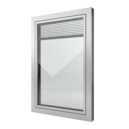 FIN-Window Slim-line Twin 77+8 Aluminio-PVC