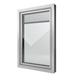 FIN-Window Slim-line Twin 124+3 Aluminium-PVC