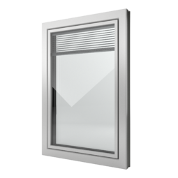FIN-Window Slim-line Twin C 90+8 Aluminium-PVC