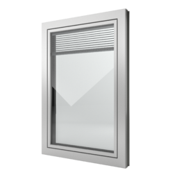FIN-Window Slim-line Twin N 90+8 aluminium-PVC