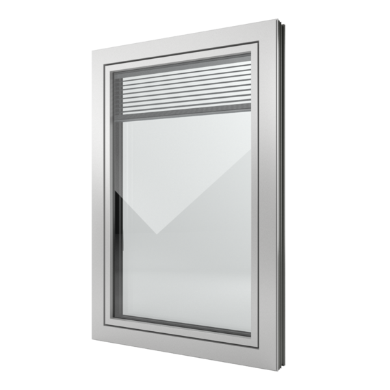 FIN-Window Slim-line Twin N 90+8 aluminium-PVC