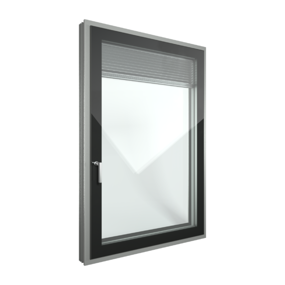 FIN-Window Slim-line Cristal Twin 90
