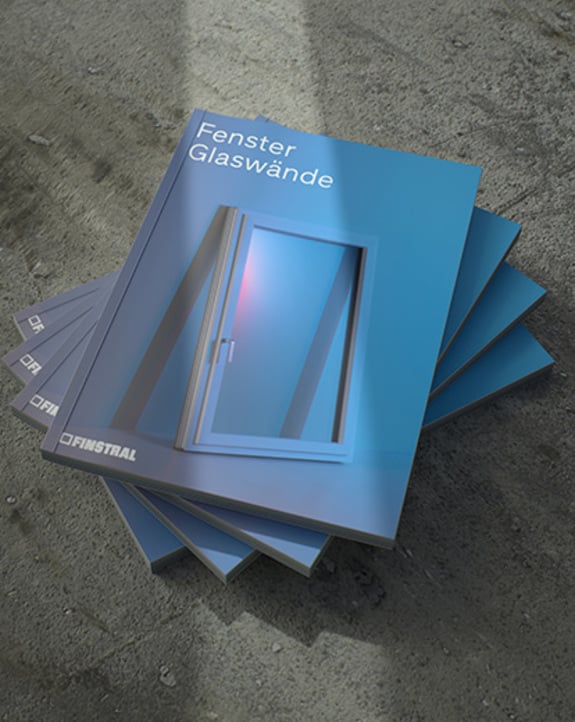 New general catalogue for all Finstral windows and glass walls.