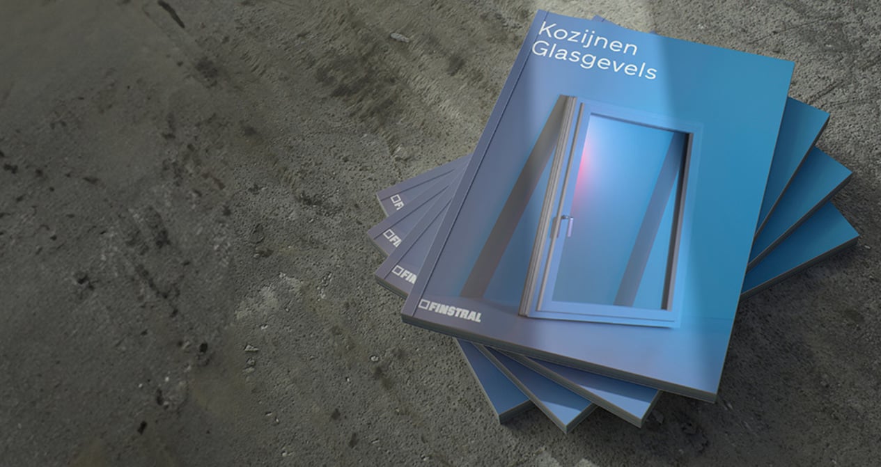 Nieuwe uitgebreide brochure voor alle Finstral kozijnen en glasgevels.