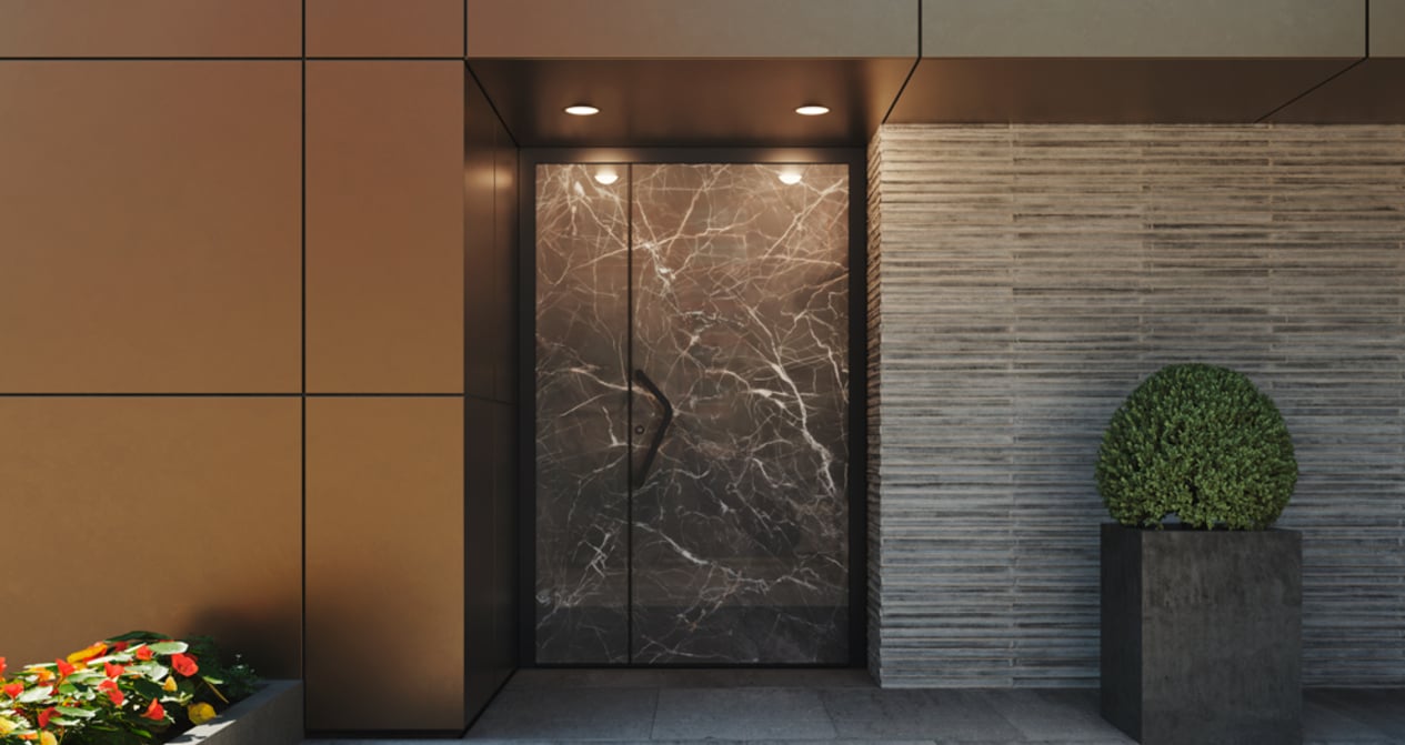 Portas de entrada com novo aspeto elegante.