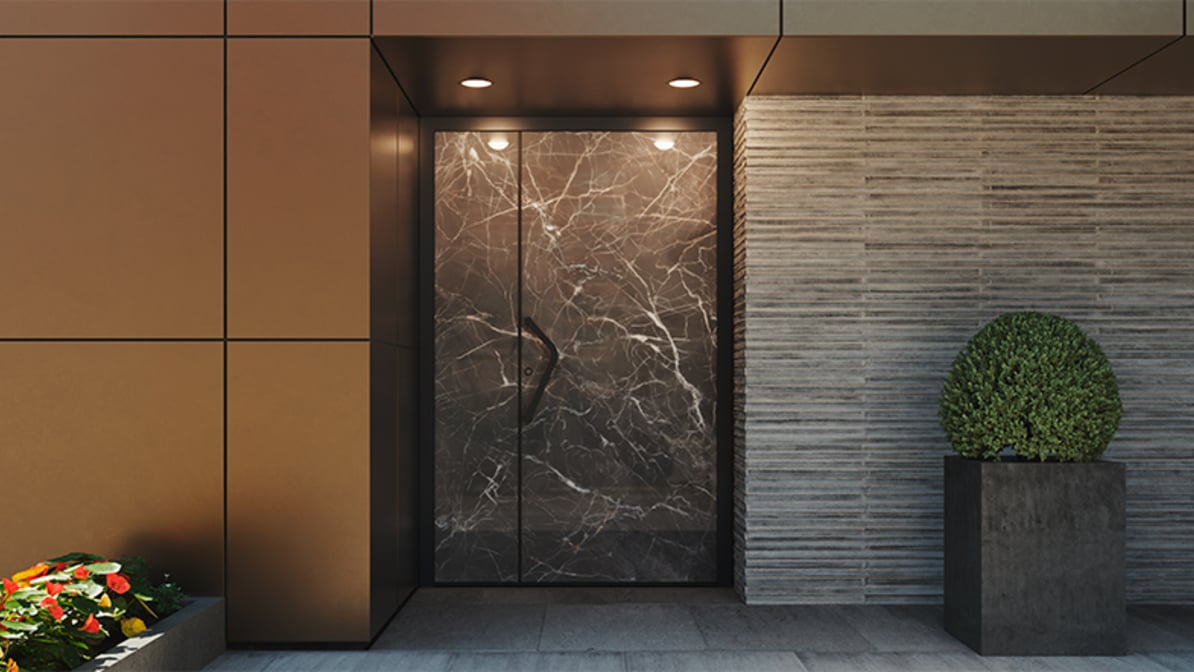 Puertas de entrada con un aspecto nuevo y elegante.