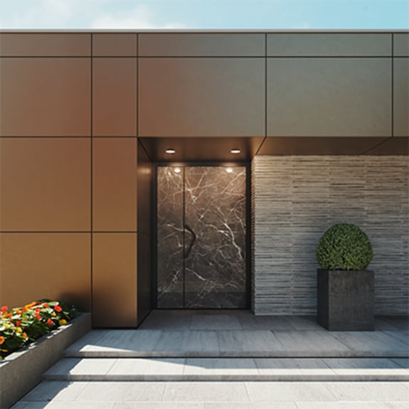 Puertas de entrada con un aspecto nuevo y elegante.