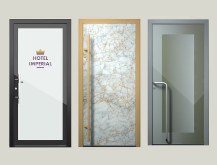 Portas de entrada com novo aspeto elegante.