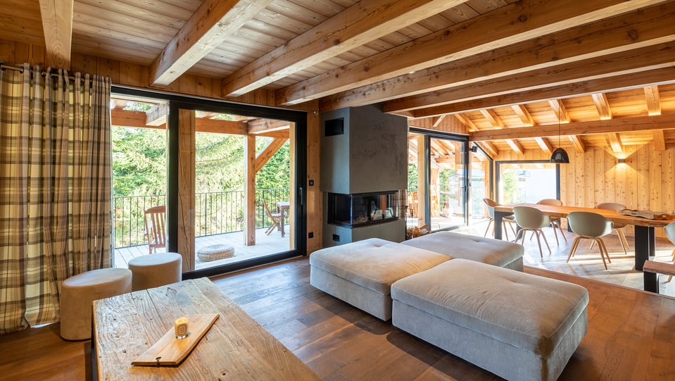 Chalé nas montanhas de Megève