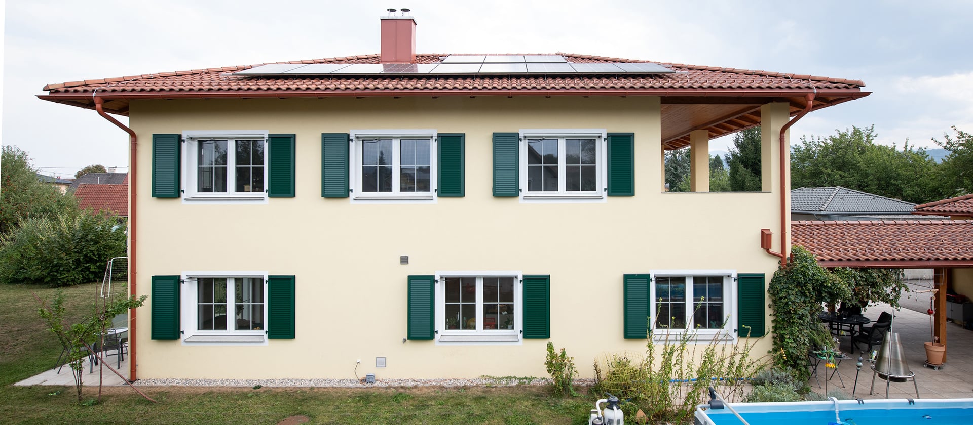 Encantadora construção nova em estilo toscano