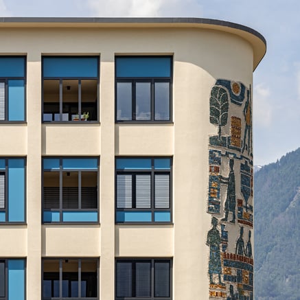 Antigua fábrica en Lana